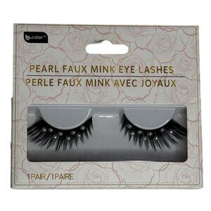b.color Pearl Faux Mink Eyelashes 1 Pair Glam Pearl Lashes